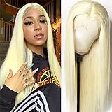 613 Lace Front Wig Human Hair With Baby Hair Pre Plucked Long 22 Inch Blonde Lace Front Wig Human Hair 13x4x1 Straight Brazilian Virgin Human Hair for Women